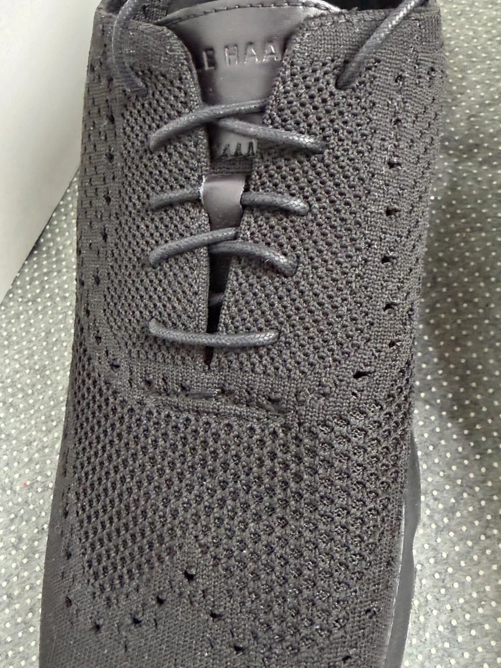 Cole Haan ZERØGRAND Stitchlite Black Knit Sneakers Men's Size 13